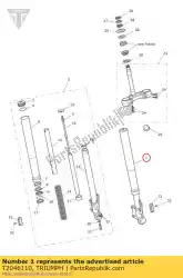 voorvork assy lh van Triumph, met onderdeel nummer T2046110, bestel je hier online: