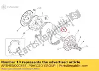 AP3MEN000255, Piaggio Group, Buisson aprilia scarabeo sr 50 2000 2001 2002 2003 2004, Nouveau