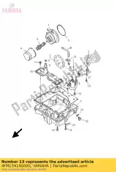 Qui puoi ordinare guarnizione, coperchio del filtro da Yamaha , con numero parte 4FM134140000: