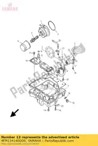 yamaha 4FM134140000 guarnizione, coperchio del filtro - Il fondo