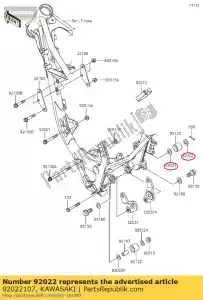 kawasaki 92022107 ring, 12 mm - Onderkant