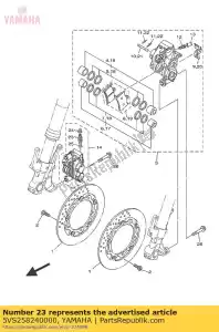 yamaha 5VS258240000 vis, purge - La partie au fond