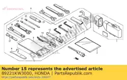 Aquí puede pedir llave, hex., 4 mm de Honda , con el número de pieza 89221KW3000: