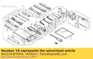 Honda 89221KW3000 llave, hex., 4 mm - Lado inferior