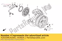 42650MCAD00, Honda, sub assy ruota., rr. honda gl goldwing a  gold wing deluxe abs 8a gl1800a gl1800 airbag 1800 , Nuovo