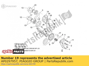 aprilia AP0297957 camshaft chain - Onderkant