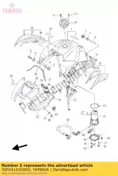 Aqui você pode pedir o emblema 1 em Yamaha , com o número da peça 39P241610000: