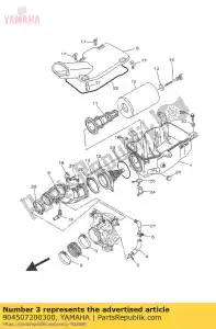 yamaha 904507200300 hose clamp assy - Bottom side