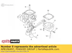 Piaggio Group AP8106497 épingle - La partie au fond