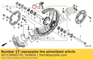 honda 42715MA0770 stop, kraal (2.15) - Onderkant