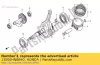 13000HN8B40, Honda, crankshaft comp. honda trx 680 2006 2007 2008 2009 2010 2012, New