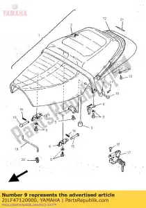 Yamaha 21LF47120000 plato - Lado inferior