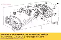 37100MAT611, Honda, conjunto medidor pente honda cbr super blackbird xx cbr1100xx 1100 , Novo