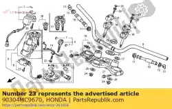 Here you can order the nut, steering stem from Honda, with part number 90304MC9670: