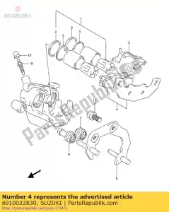 suzuki 6910022830 klocki hamulcowe - Dół