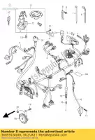 3685916G00, Suzuki, wire,injector l suzuki sv  s s2 sz u su sz1 u2 sz2 sv1000ns sv650ns 1000 650 , New