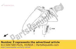 Here you can order the fender set, fr. (wl) *nha32m* (nha32m mat blacky gray metallic) from Honda, with part number 61150KTWD70ZA: