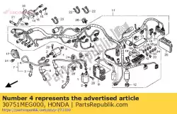 Qui puoi ordinare cavo, r. Fr. Alta tensione da Honda , con numero parte 30751MEG000: