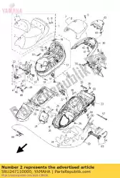 Here you can order the cover, single seat from Yamaha, with part number 5RU247110000: