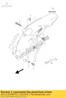 6311137F00YU1, Suzuki, garde-boue, arrière suzuki rm 125 250 2001 2002 2003 2004 2005 2006 2007 2008, Nouveau