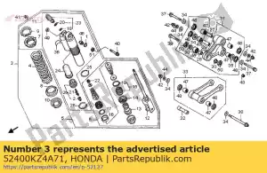 Honda 52400KZ4A71 almofada assy, ??rr - Lado inferior