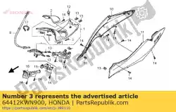 afdichting b, midden cov van Honda, met onderdeel nummer 64412KWN900, bestel je hier online: