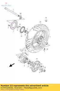 suzuki 6144526E00 arruela, ajustador - Lado inferior