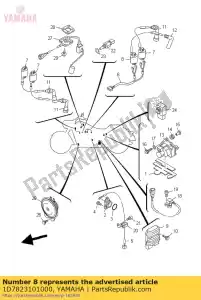 yamaha 1D7823101000 bobine assy - Onderkant
