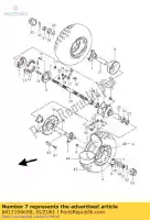 6412104600, Suzuki, tambor, rr.brake suzuki lt quadrunner 50, Novo