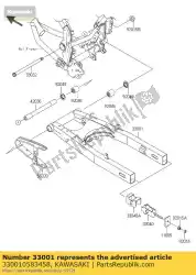 Aqui você pode pedir o braço-comp-swing, p. Silver klx125 em Kawasaki , com o número da peça 330010583458: