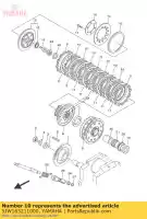 5JW163211000, Yamaha, placa, fricção yamaha  fjr xjr xt xv xvs 950 1200 1300 1900 2001 2002 2003 2004 2005 2006 2007 2008 2009 2010 2011 2012 2014 2015 2016 2017 2018 2019 2020 2021, Novo