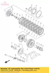 Aqui você pode pedir o placa, fricção em Yamaha , com o número da peça 5JW163211000: