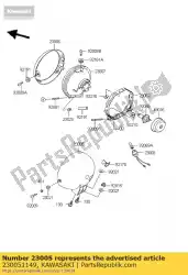 Tutaj możesz zamówić lampa czo? Owa kompresora nadwozia od Kawasaki , z numerem części 230051149: