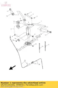 yamaha 1PLF61101000 uchwyt komp. - Dół