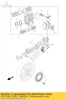 5D7F580T2000, Yamaha, fr compasso de calibre assy lh yamaha mt yzf r 125 2015 2016, Novo