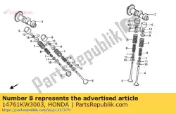 Aquí puede pedir no hay descripción disponible de Honda , con el número de pieza 14761KW3003: