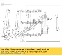 898554, Piaggio Group, tubo de pré-carga aprilia  mana na zd4rc000, zd4rca00, zd4rc001, zd4rcc00 zd4rcb00, zd4rcc01, zd4rce00 850 2007 2008 2009 2010 2011 2016, Novo