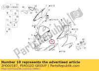 2H000187, Piaggio Group, sticker voorkuip links 