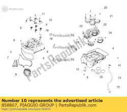 Qui puoi ordinare rotaia carburante superiore da Piaggio Group , con numero parte 858807: