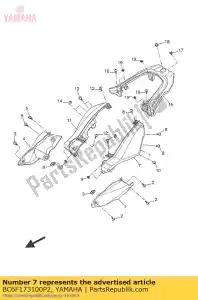 yamaha BC6F173100P2 cover zijde 3 rmb - Onderkant