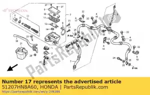 Honda 51207HN8A60 klem a, r fr brk - Onderkant