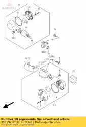 blijf, seinlamp van Suzuki, met onderdeel nummer 3565945C10, bestel je hier online:
