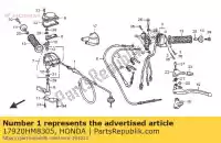 17920HM8305, Honda, komplet kabli, przepustnica honda trx250ex sporttrax sportrax 250 , Nowy