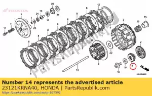 honda 23121KRNA40 engranaje, transmisión primaria (18t) - Lado inferior