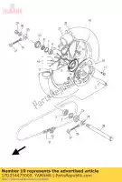 17D254475000, Yamaha, roda dentada, acionada (47t) yamaha  yz 125 250 450 2010 2011 2012 2013 2014 2015 2016 2017 2018 2019 2020 2021, Novo