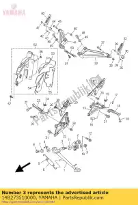 yamaha 14B273510000 guide, side stand - Bottom side