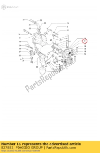 aprilia 827883 pokrywa pompy - Dół