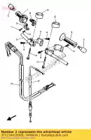 3FV234410000, Yamaha, houder, handvat boven yamaha fz fzr fzrrw fzrr 750, Nieuw