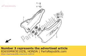 Honda 83650MW3E10ZB zestaw ok?adek r. bok (wl) * - Dół