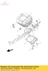 yamaha 15A154410000 support, cable d'embrayage - La partie au fond